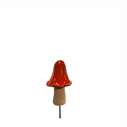Paddenstoel puntmuts rood