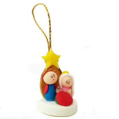 Kerstgroep in pistache