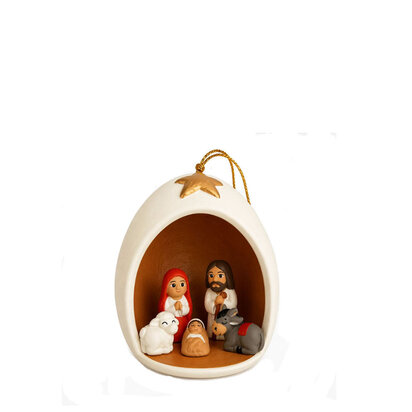 Kerstgroep in ei