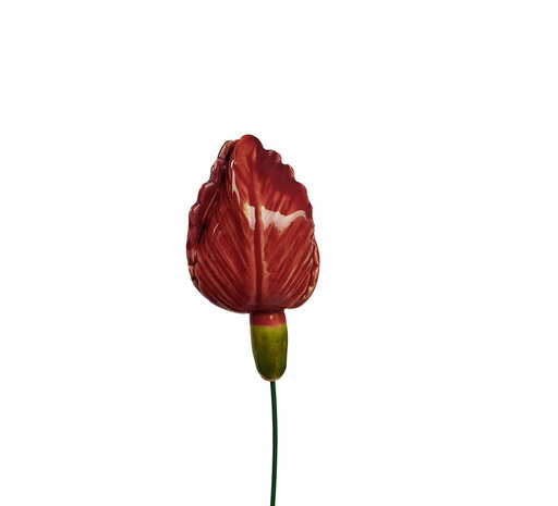 Tulp-keramiek-roze-rood
