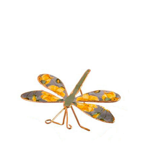 libelle-metaal-gele-bloemen