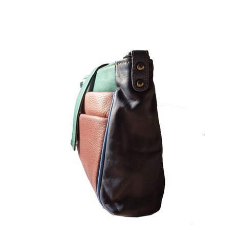 tas-bruin-roze-groen-zijkant