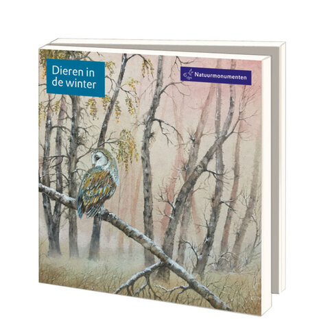 dieren in de winter voorkant