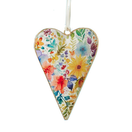 Hart aquarel paardebloem