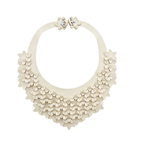 Necklace iris offwhite