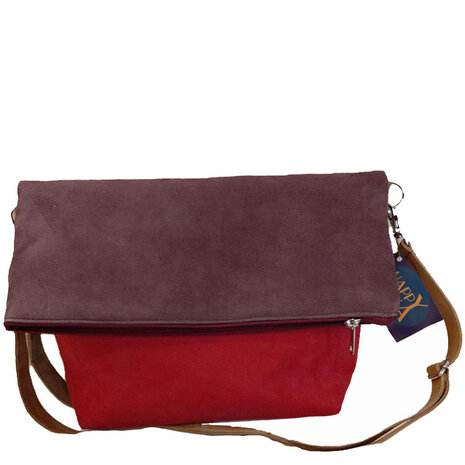 Tas schapensuede fuchsia