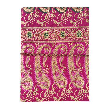 Sari notebook XL fuchsia paisley