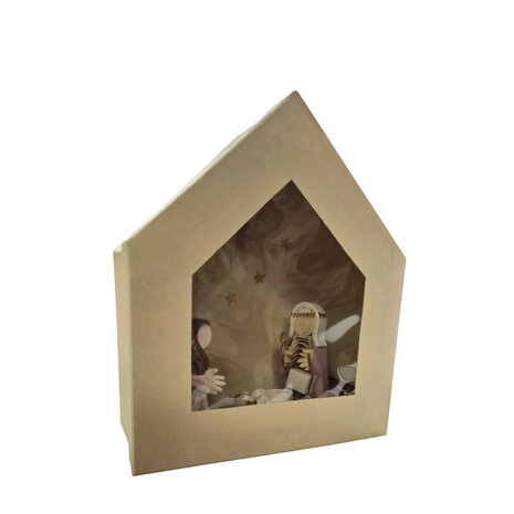 Kerstgroep papier doos