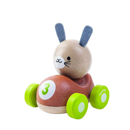 Raceauto hout konijn