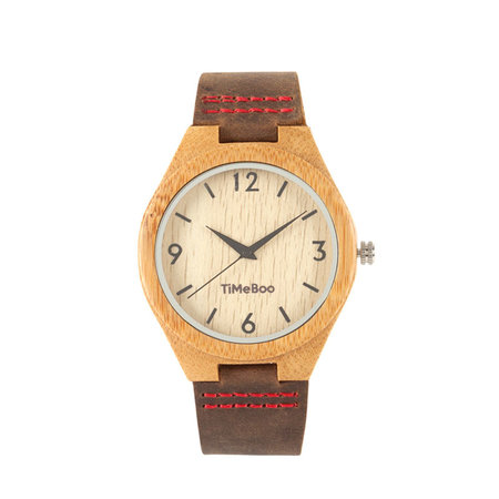 Horloge bamboe Big