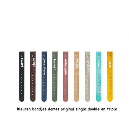 Horloge bamboe oker M