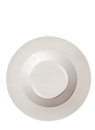 Servies Dik bord diep crème