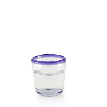 Glas conisch kobaltblauw