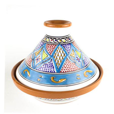 Tajine deco blauw 25 cm
