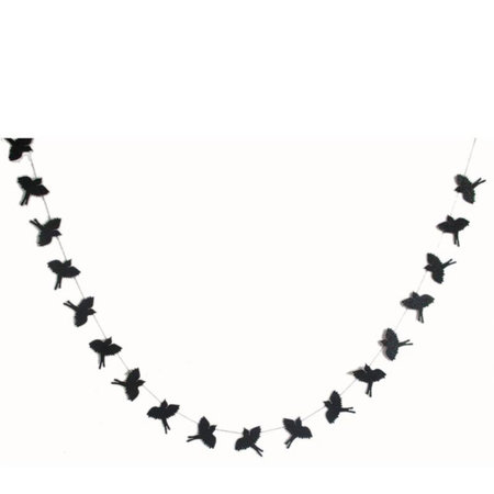 Slinger zwarte vogels glitter