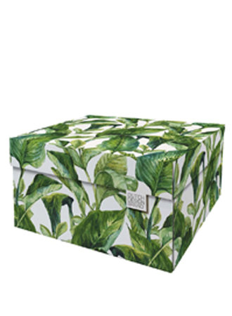 Storage box Green Leaves
