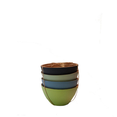 Kom acacia set van 4 kleuren