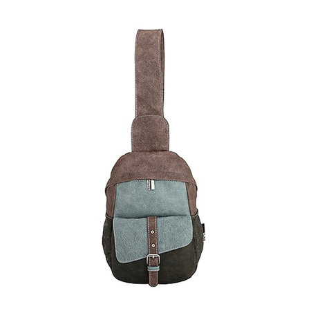 Noi-Noi crossbody tas Olive grijs blauw