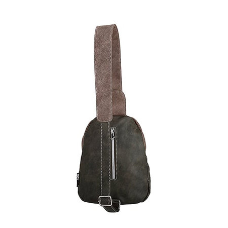 Noi-Noi crossbody tas Olive grijs blauw