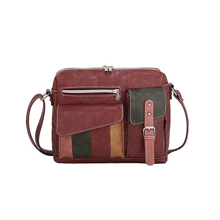 Noi-Noi crossbody tas Flora roodtinten