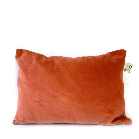 Imbarro kussen velours oranje