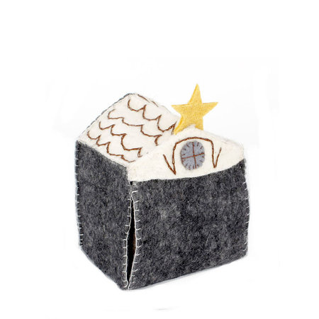 Kerstgroep vilt met stal naturel