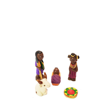 Kerstgroep Afrika mandje