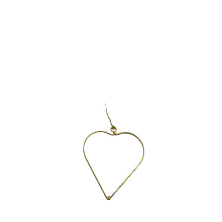 Kersthanger koperen hart S