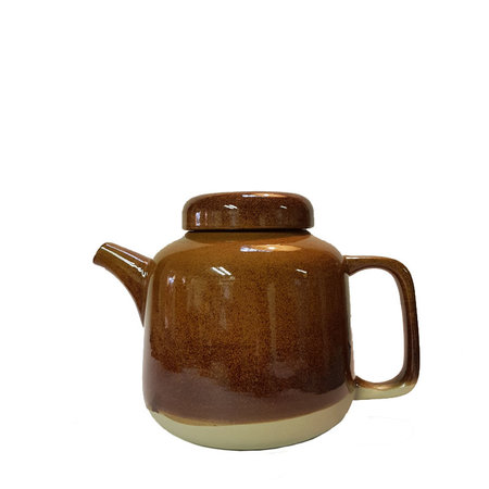 Theepot keramiek pompoen