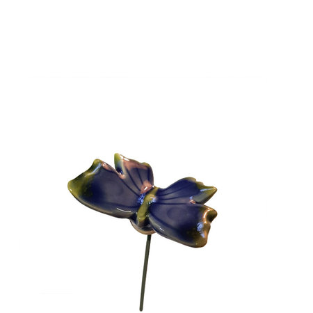 Vlinder keramiek blauw