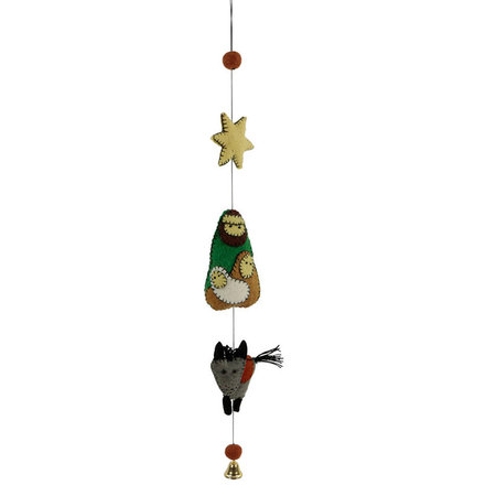 Kerstslinger vilt kerstgroep