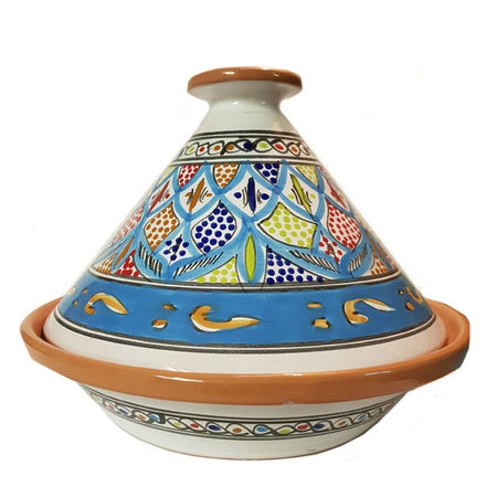 Tajine deco lichtblauw 30 cm