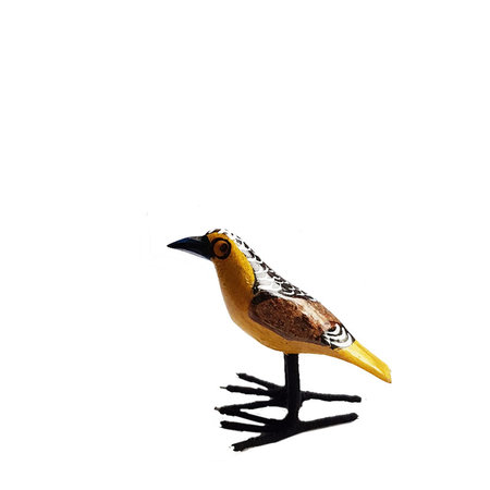 Troostvogel staand geel S