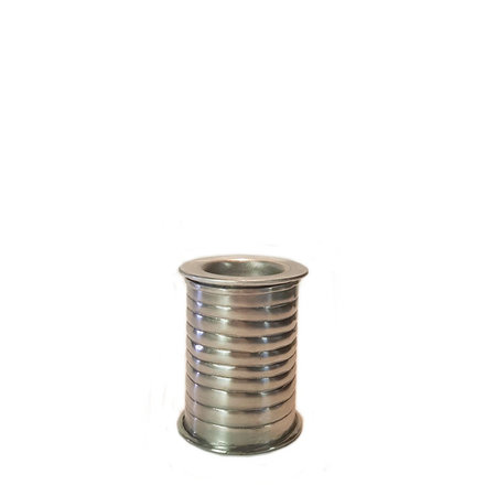 Kandelaar aluminium geribbeld S