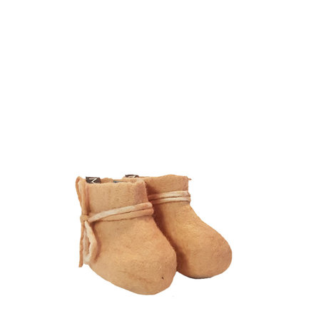 Babyslofjes wol abrikoos