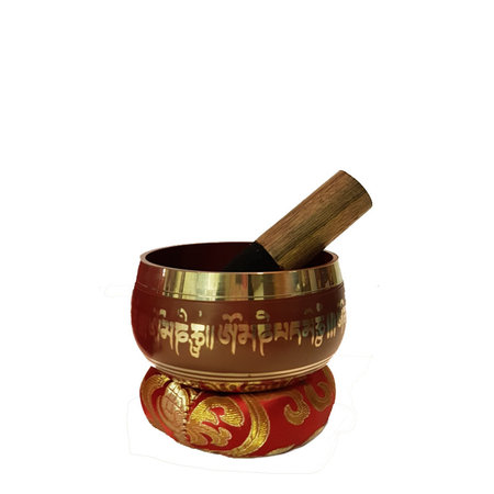 Klankschaal set rood