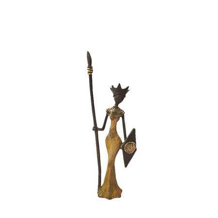 Vrouw met schild en speer