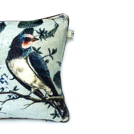 Kussen birdy blue