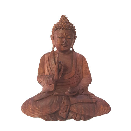 Boeddha teaching suar hout