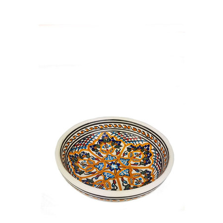 Tunesisch schaal Dina bruin 15 cm