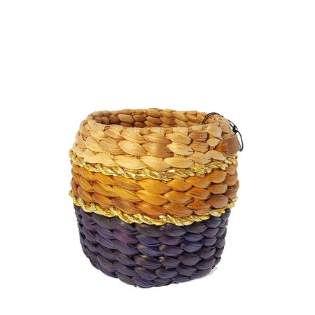 Mand colour block basket blue