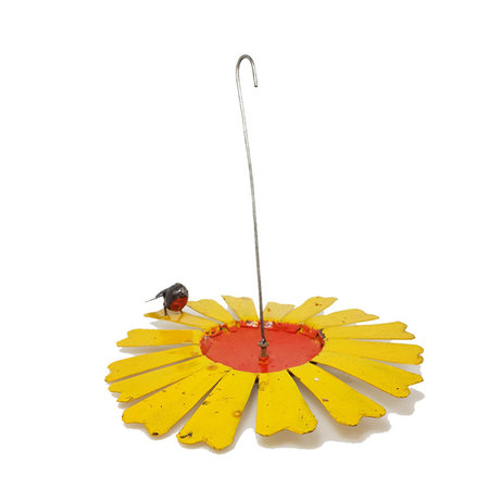 Voederschaal zonnebloem hangend