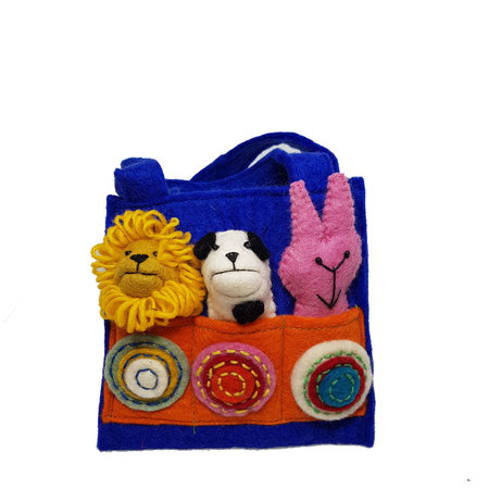 Vingerpoptasje blauw