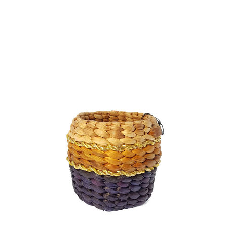 Mand colour block basket blue