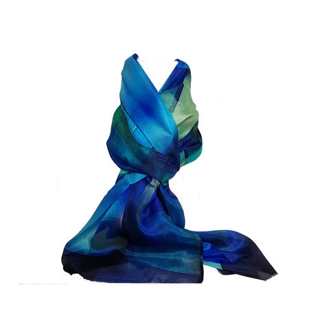Bandni sjaal blauw groen