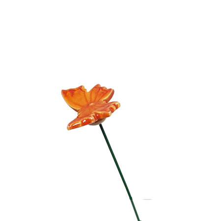 Vlinder keramiek oranje