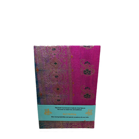 Notitieboek Sari M fuchsia groen