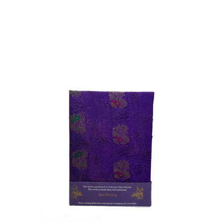 Sari bound notebook paars