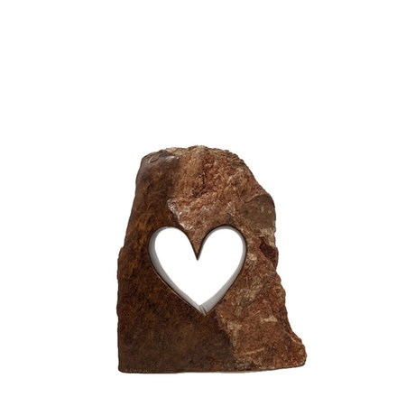 Heart natural stone M