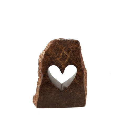 Heart natural stone M